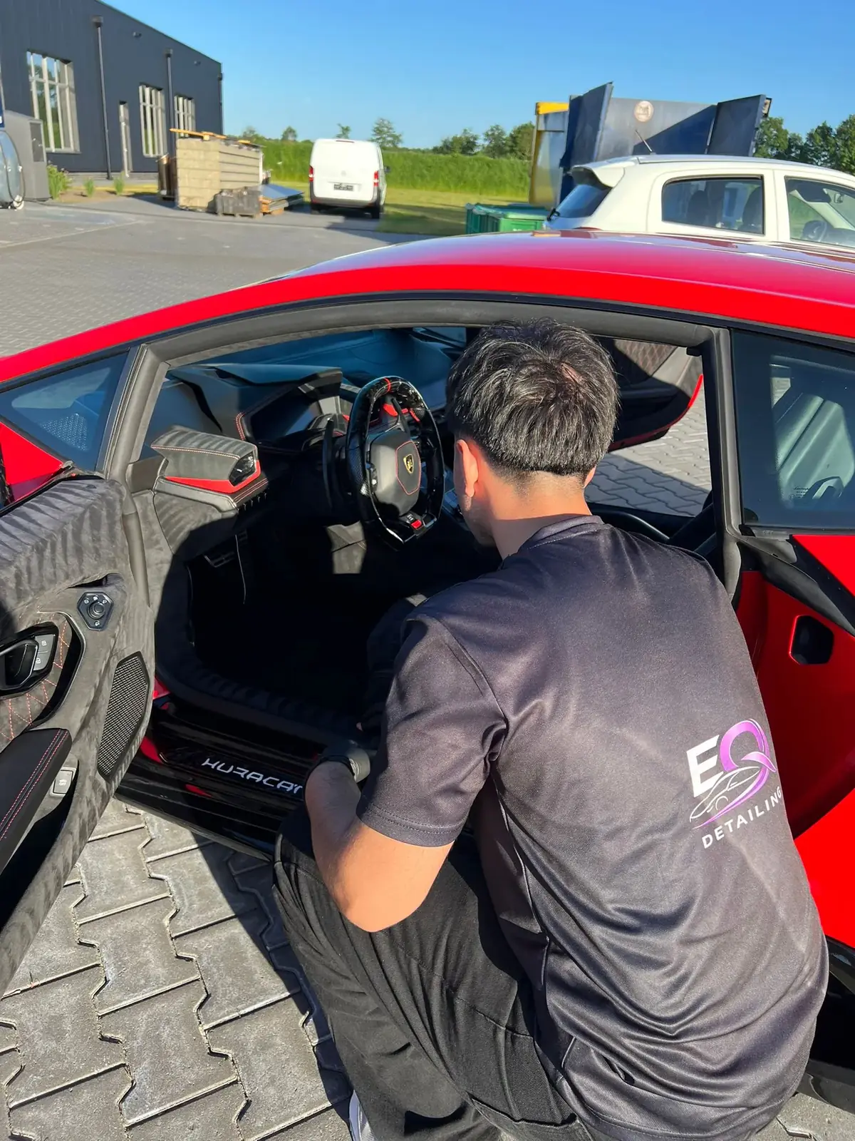 EQ Detailing bei der Aufbereitung eines Lamborghini Huracán